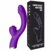 Vibrator 2 în 1 cu Funcție „Lingură” – Stimulator Clitoridian și Dildo, 20 Viteze