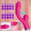 Vibrator 2 în 1 cu Funcție „Lingură” – Stimulator Clitoridian și Dildo, 20 Viteze - imagine 2