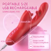 Vibrator 2 în 1 cu Lins Clitoridian și Penetrare – Dildo Rotativ cu Mișcare de Limbă - imagine 3